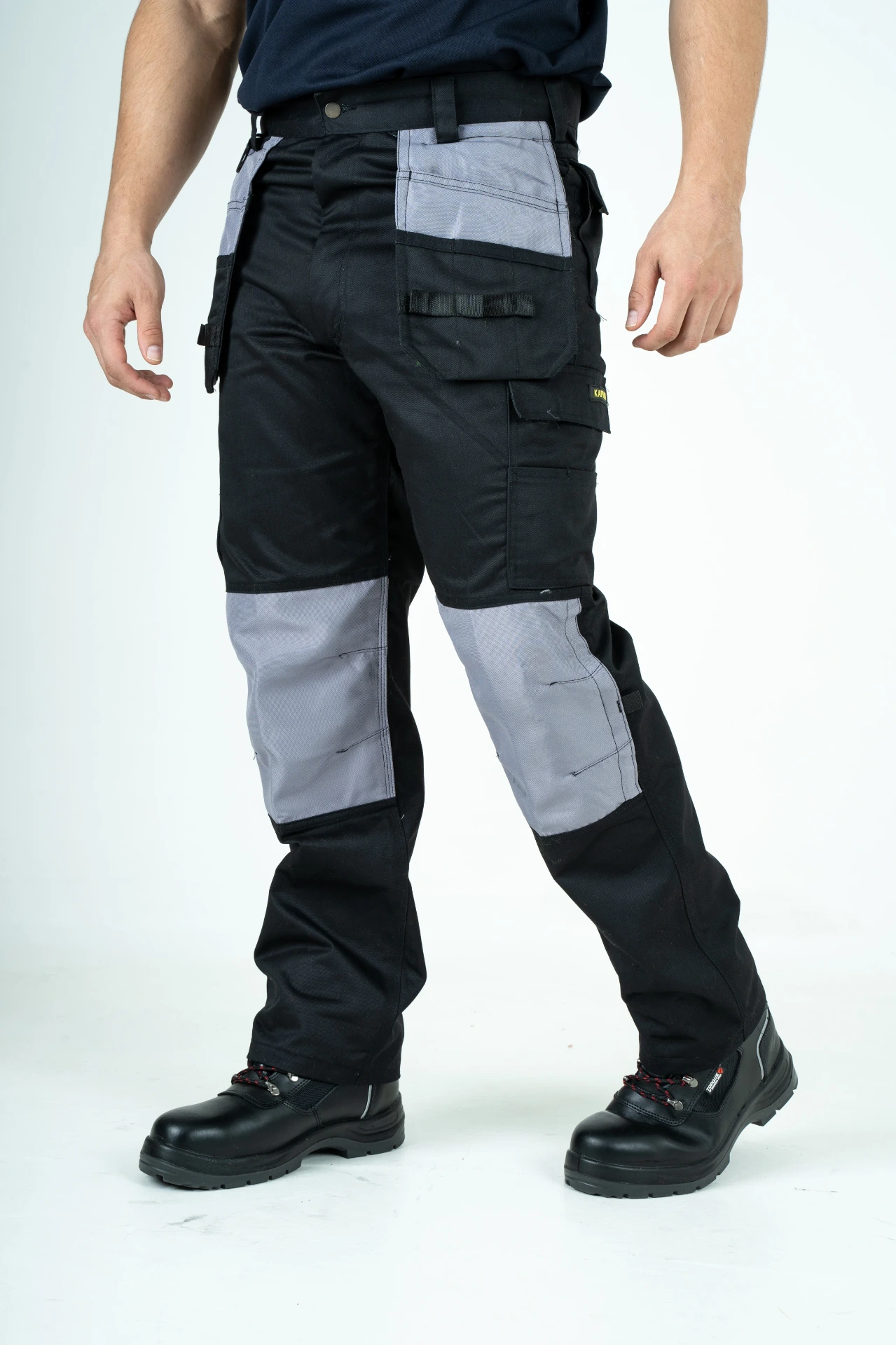 [CP02BLKGRY3027] CP02 Multi Pocket Holster Trouser (30, 27, Black Grey)