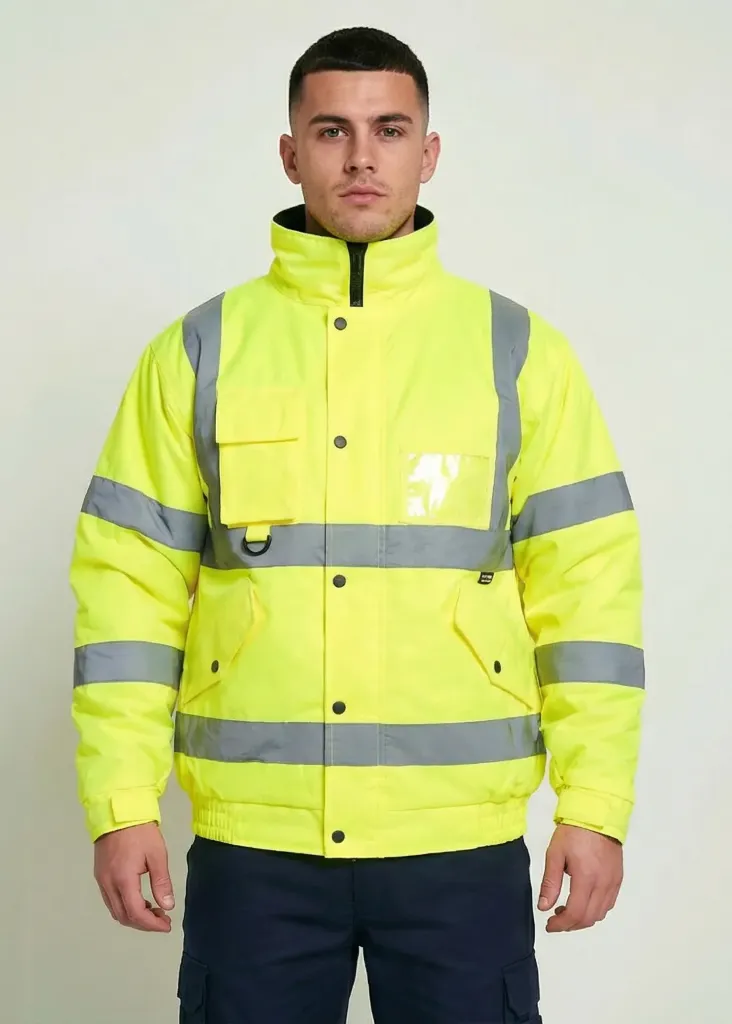 [HV301YES] HV301 Hi Vis Bomber Jacket (Yellow, Small)