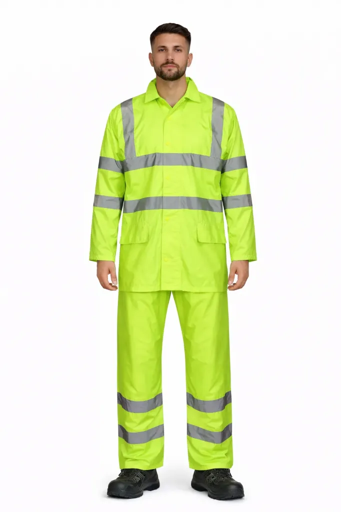 [HV310YES] HV310 Hi Vis Waterproof Rainsuit (Yellow, Small)