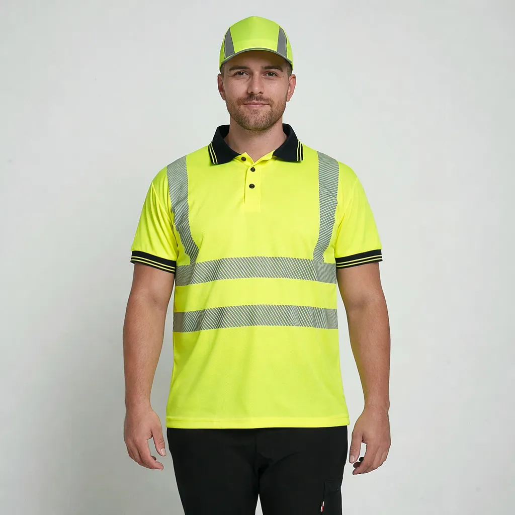 [HV320YES] HV320 Hi Vis Flex Polo Shirt (Yellow, Small)