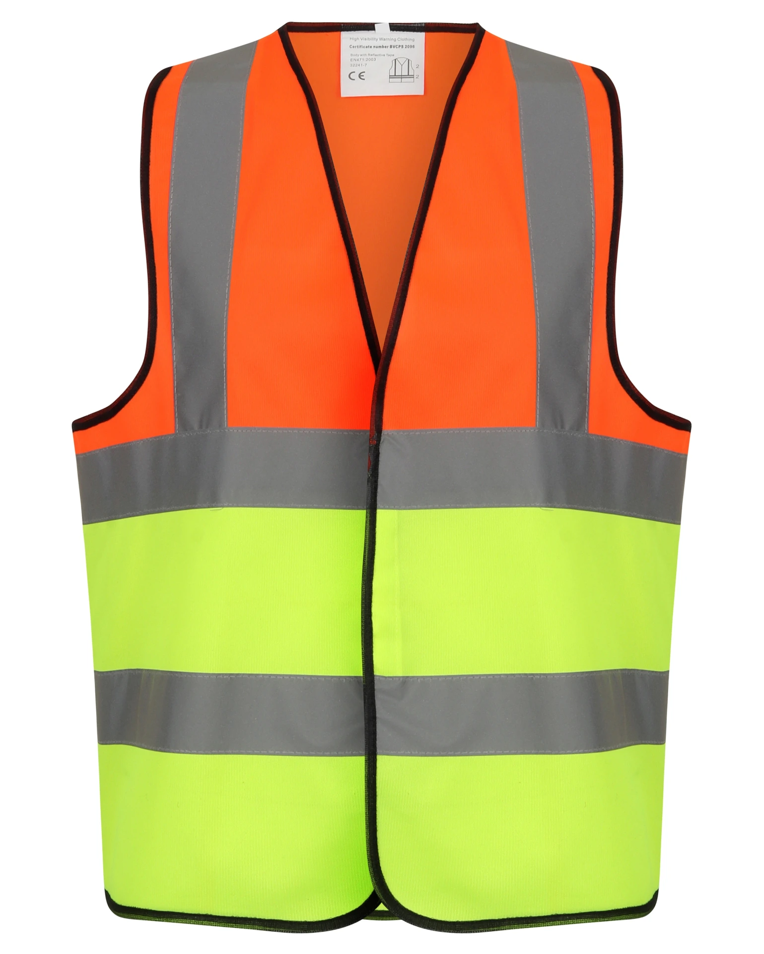 [HV326YEORS] HV326 Hi Vis two Tone Vest *Discontinued (Yellow/Orange, Small)