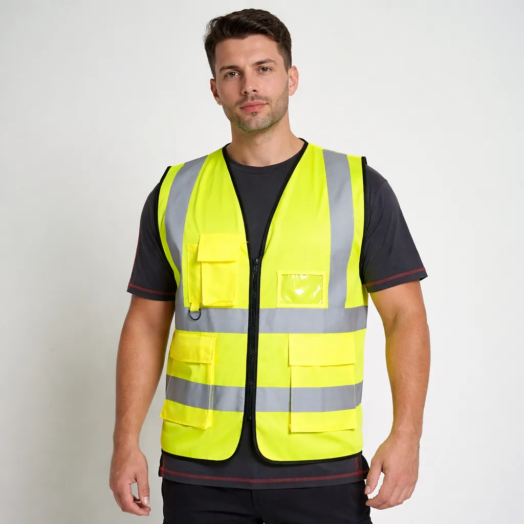 [HV330YES] HV330 Hi Vis Executive Zip Vest (Yellow, Small)