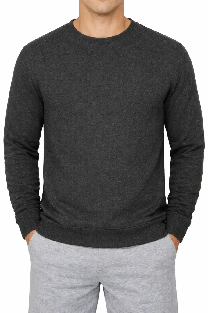 [IG701-BLK-S] IG701 Crew Neck Sweatshirt (Black, Small)