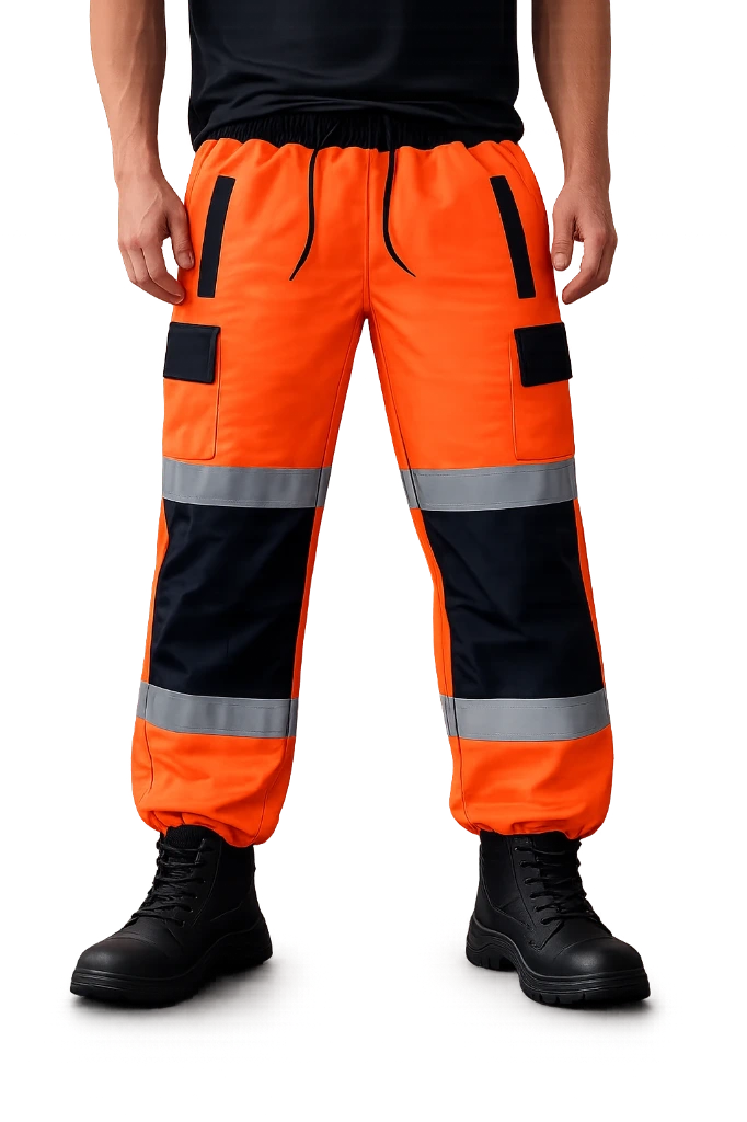 JB07 Hi Vis Two Tone Cargo Joggers