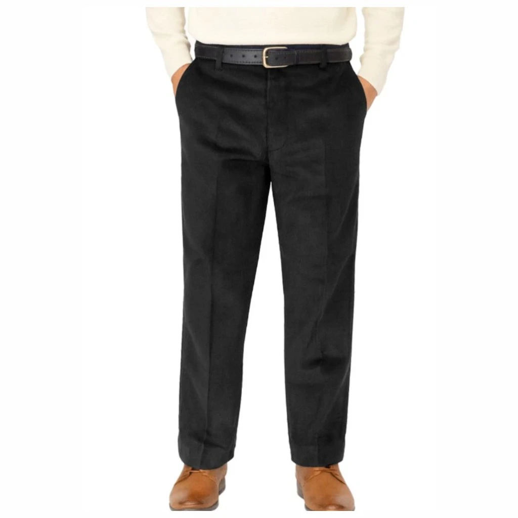 [CORD3027BLK] JBC Corduroy Trouser (30, 27, Black)
