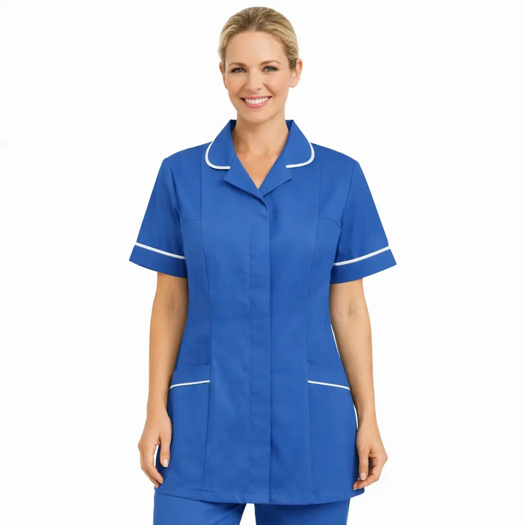 [NH001TUNIC-RY-10] NH001 Healthcare Tunic (Royal, 10)