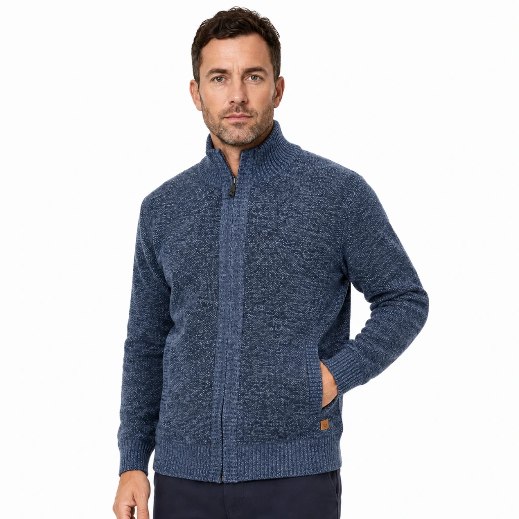 [MA09WINES] MA09 Zip Cardigan (Black, Small)